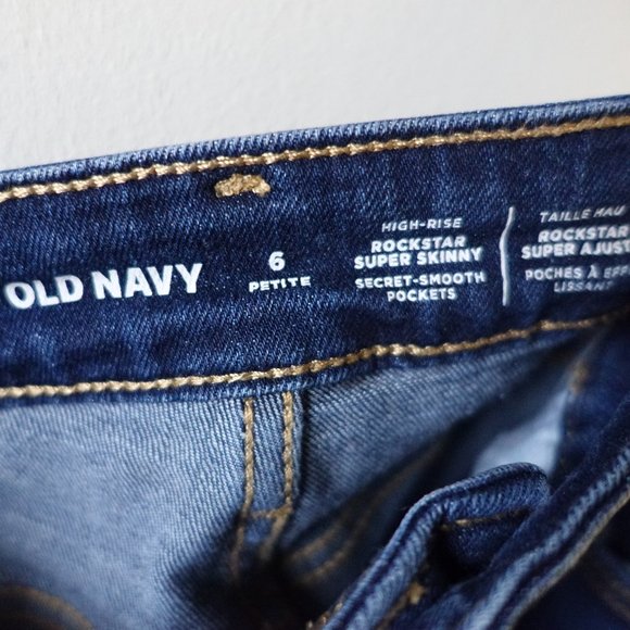 High-Waisted Rockstar high rise Super-Skinny Jeans Petite 6P P6 6 - Picture 13 of 14